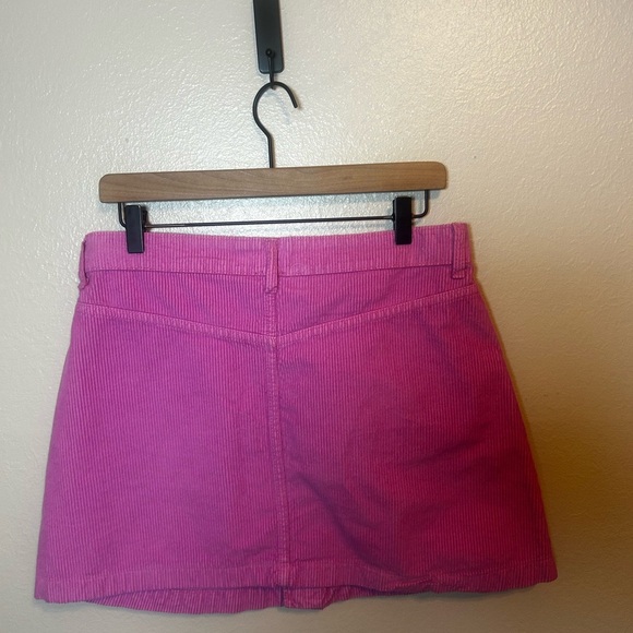 Free People Ray Cord Mini‎ Skirt in Pink Frosting - Picture 4 of 7
